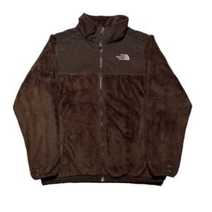 The North Face Osito Fleece Girls Brown Jacket, Size Medium